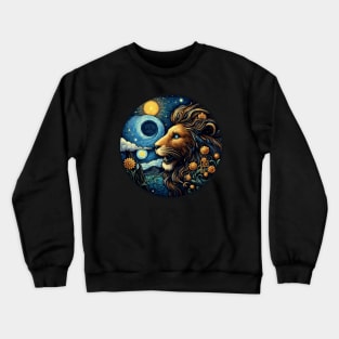 ZODIAC Leo - Astrological LEO - LEO - ZODIAC sign - Van Gogh style - 26 Crewneck Sweatshirt